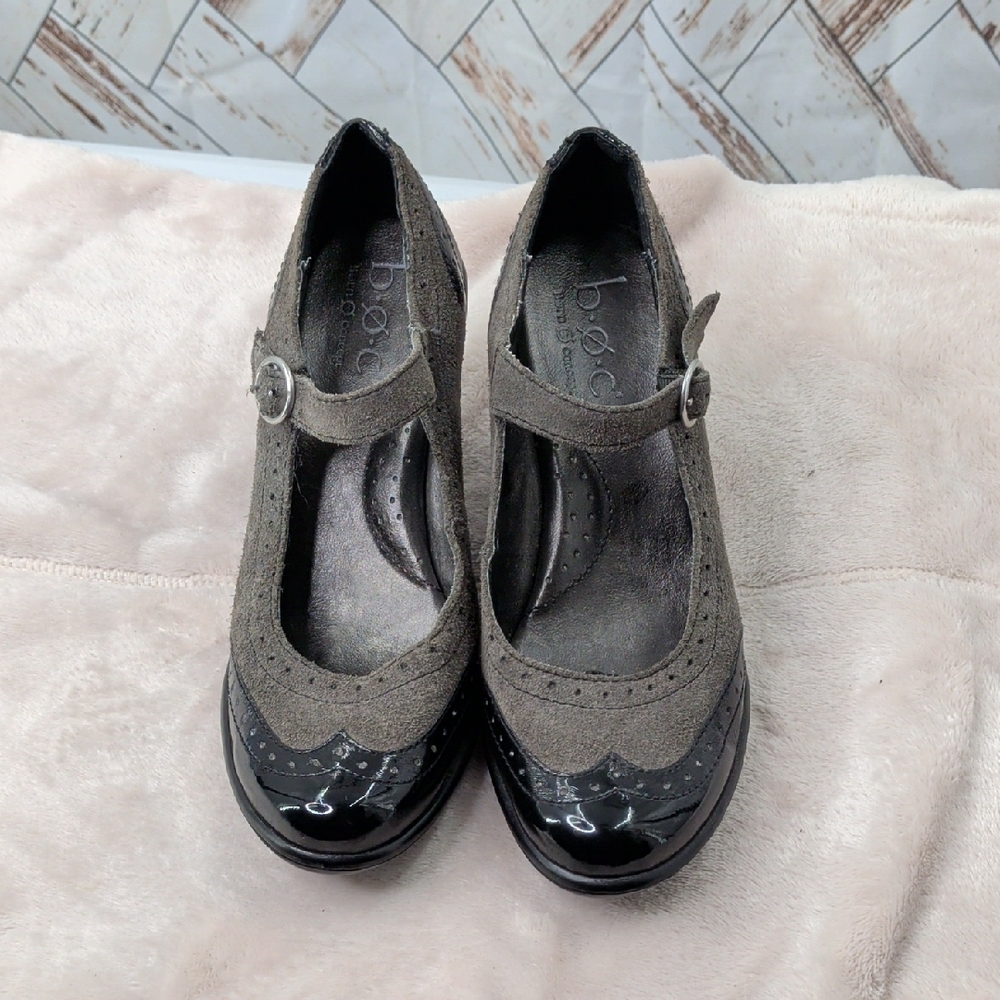 b.o.c. Brogue Style Mary Jane Pumps with a toe Cap